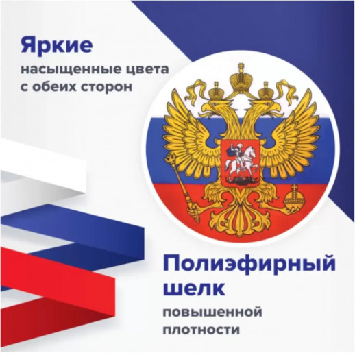 Флаг России с гербом РФ (550226)  