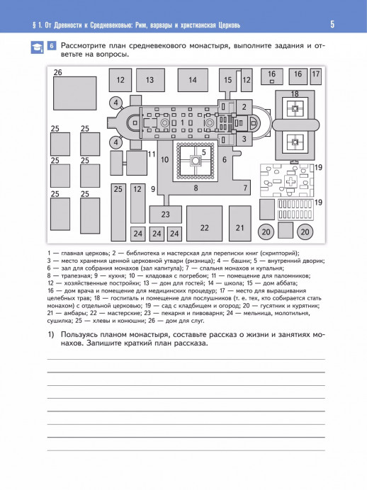 История. Всеобщая история. История Средних веков. 6 класс. Рабочая тетрадь 