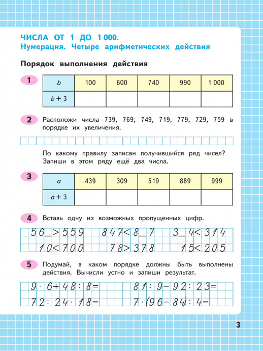 Математика 4 класс Часть 1 Рабочая тетрадь ФГОС  